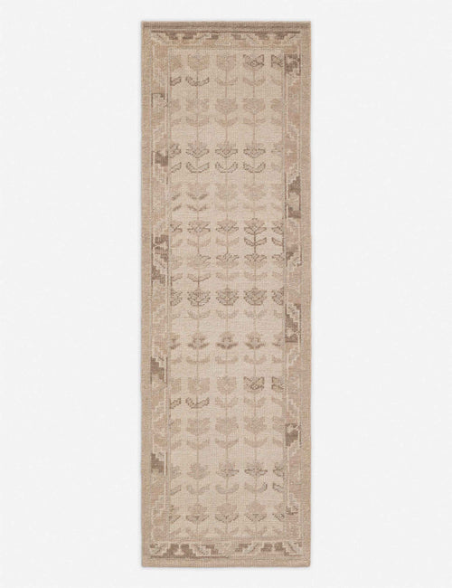 Bela Hand-Knotted Rug | Sardinian Wool, Floral Motif