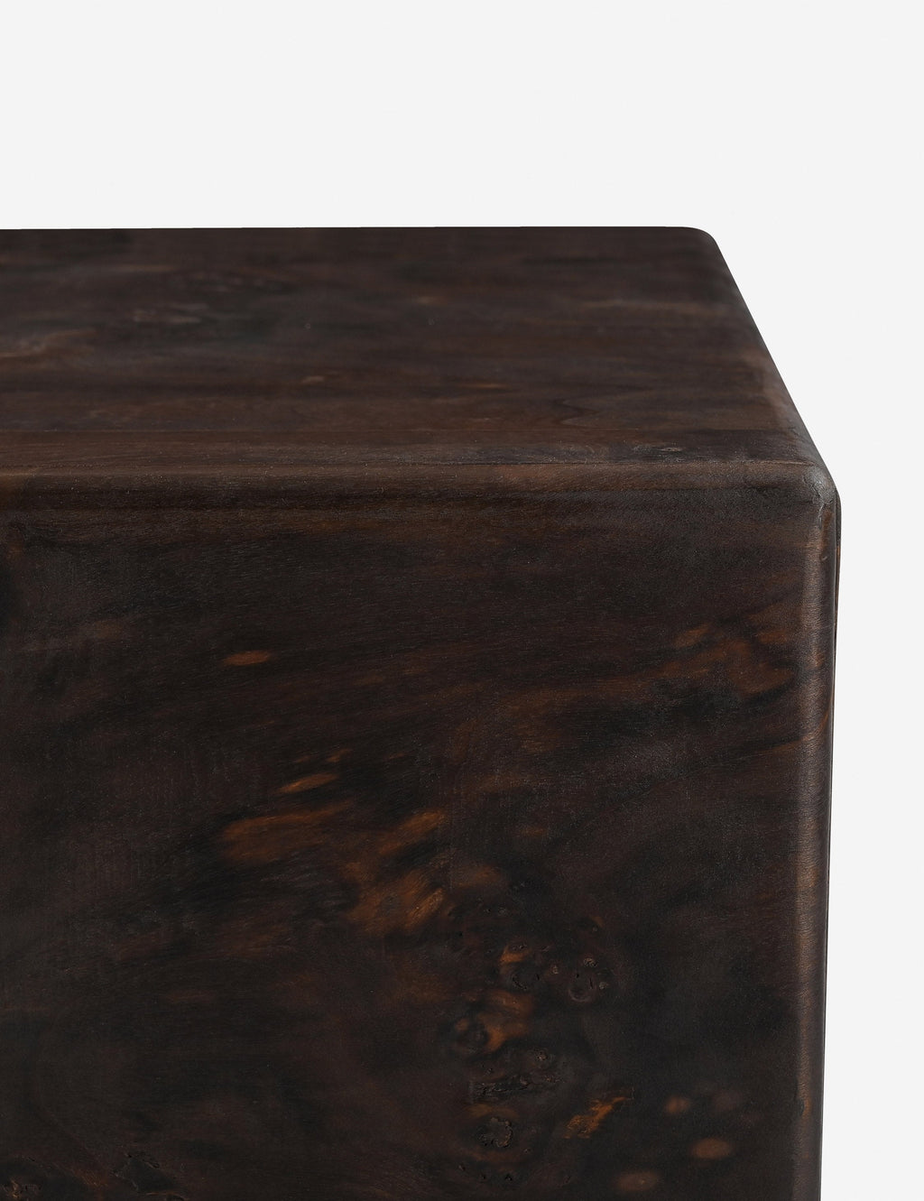 Briar Nightstand | Burl and Brass, Two Spacious Drawers