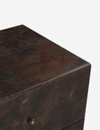 Briar Nightstand | Burl and Brass, Two Spacious Drawers