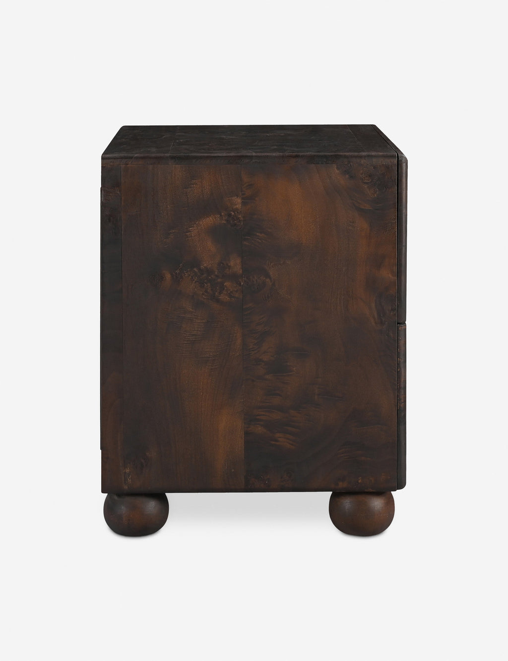 Briar Nightstand | Burl and Brass, Two Spacious Drawers