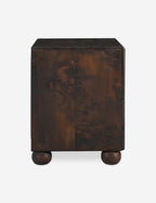 Briar Nightstand | Burl and Brass, Two Spacious Drawers
