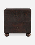 Briar Nightstand | Burl and Brass, Two Spacious Drawers