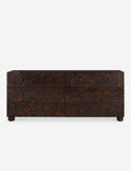 Bello Dresser | Burl & Brass Finish, Six Spacious Drawers