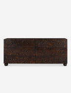 Bello Dresser | Burl & Brass Finish, Six Spacious Drawers