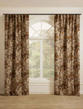 Mira Botanical Curtain Panel | Cotton Lined, Versatile Hanging Options
