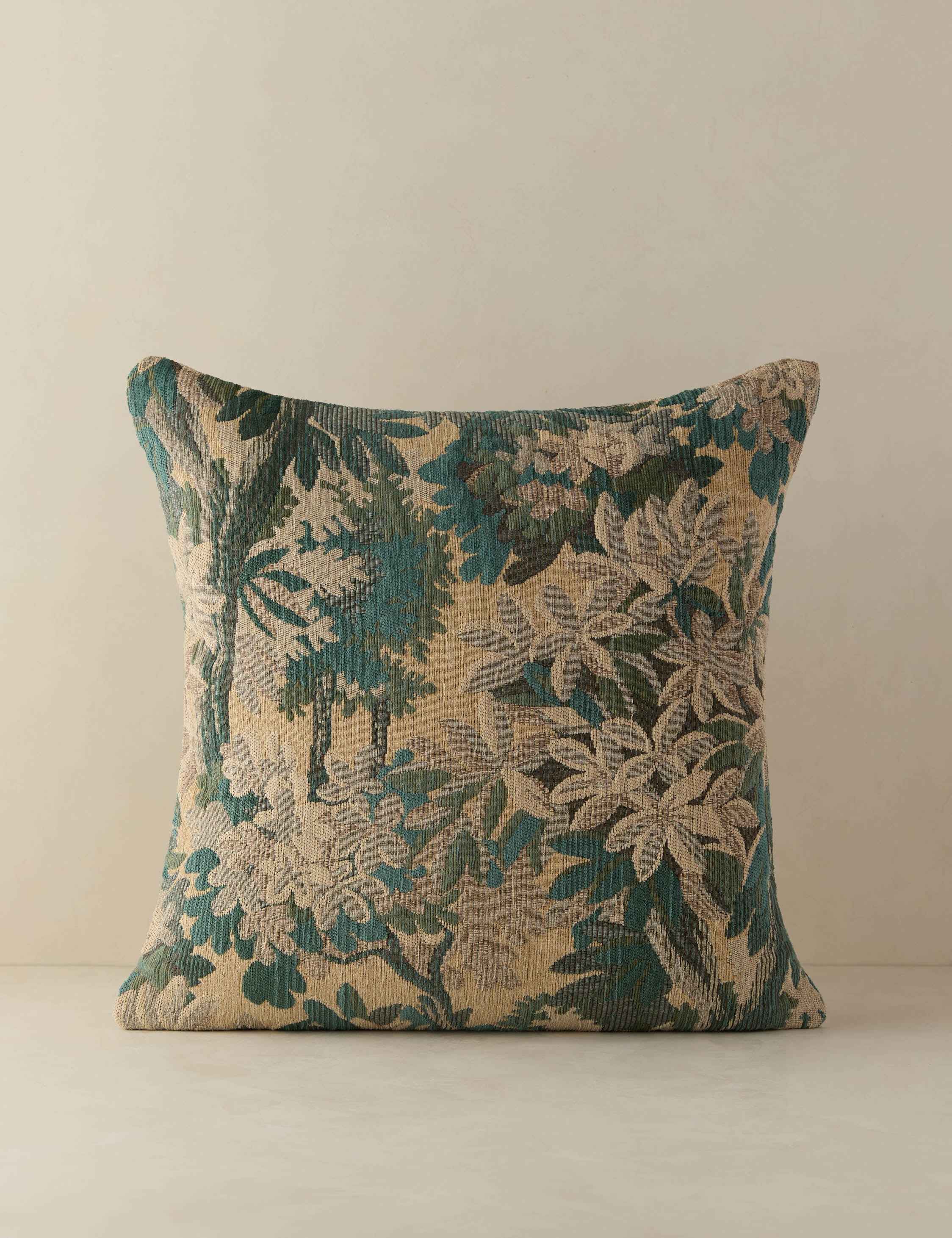 Mira Botanical Pillow | Rich Tapestry, Modern Design