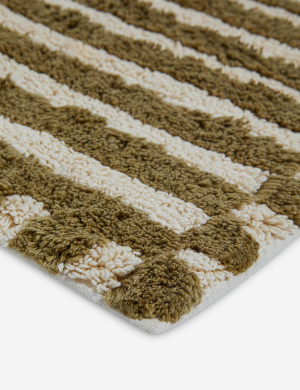 Vela Luxe Bath Mat | Organic Cotton, Striped Design