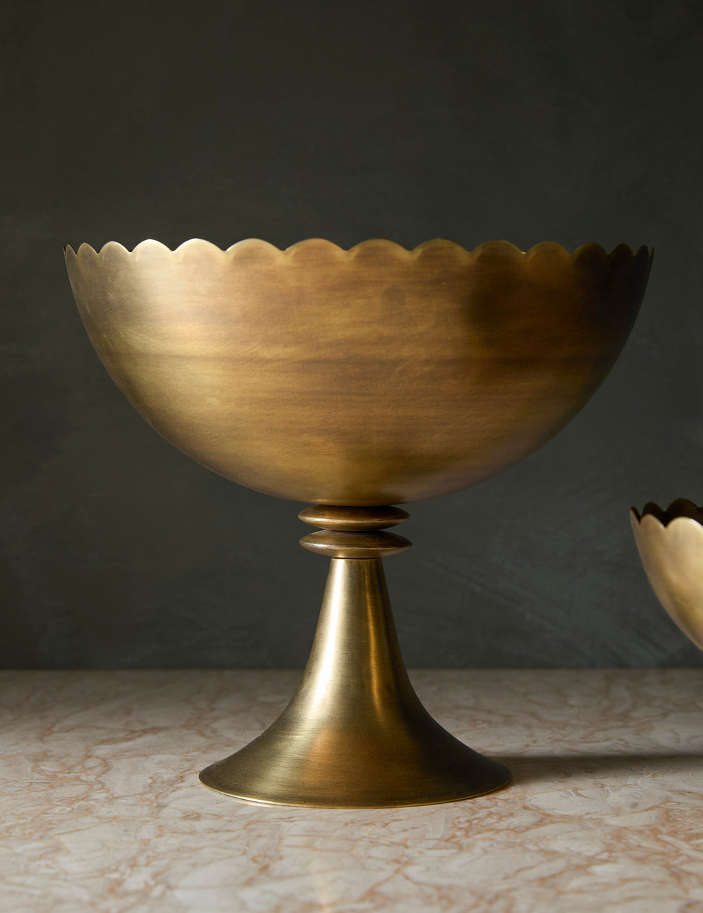 Vireo Compote Bowls | Scalloped Design, Set of 2