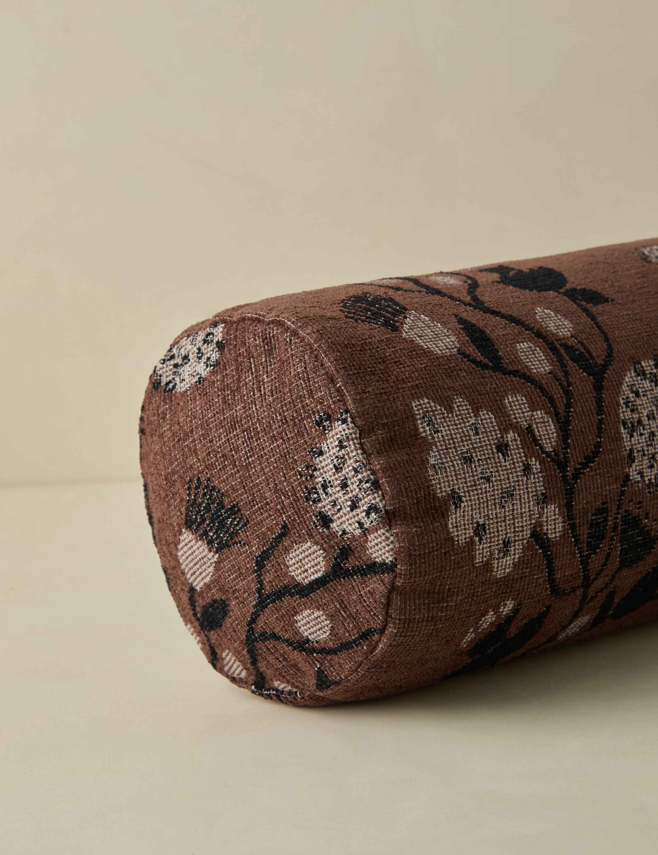 Vino Bolster Pillow | Hand-Drawn Botanical Pattern