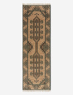Vento Hand-Knotted Wool Rug | Geometric Motifs, Traditional Border