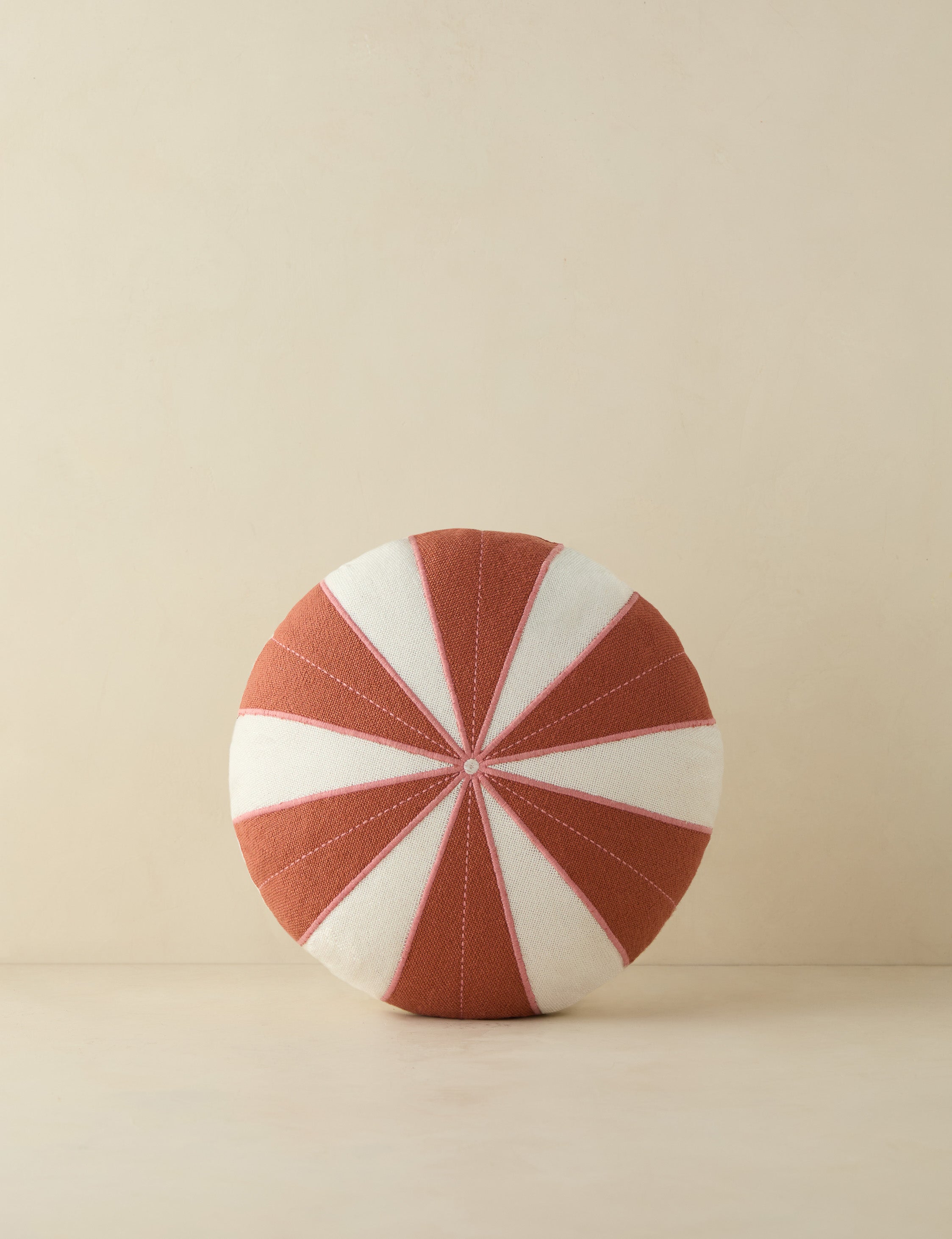 Wrenley Decorative Pillow | Colorful Radial Stripes, Indoor/Outdoor