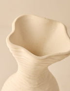 Wren Wrinkle Vase | Organic Earthen Form, Unique Glaze Finish