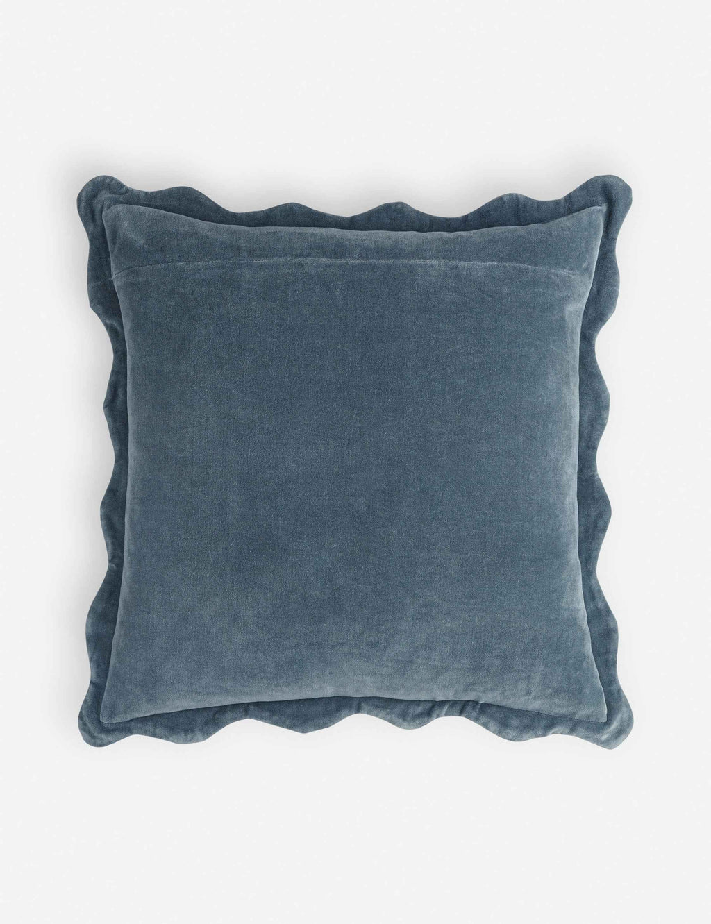 Cora Accent Pillow | Velvety Finish, Waved Flange Design