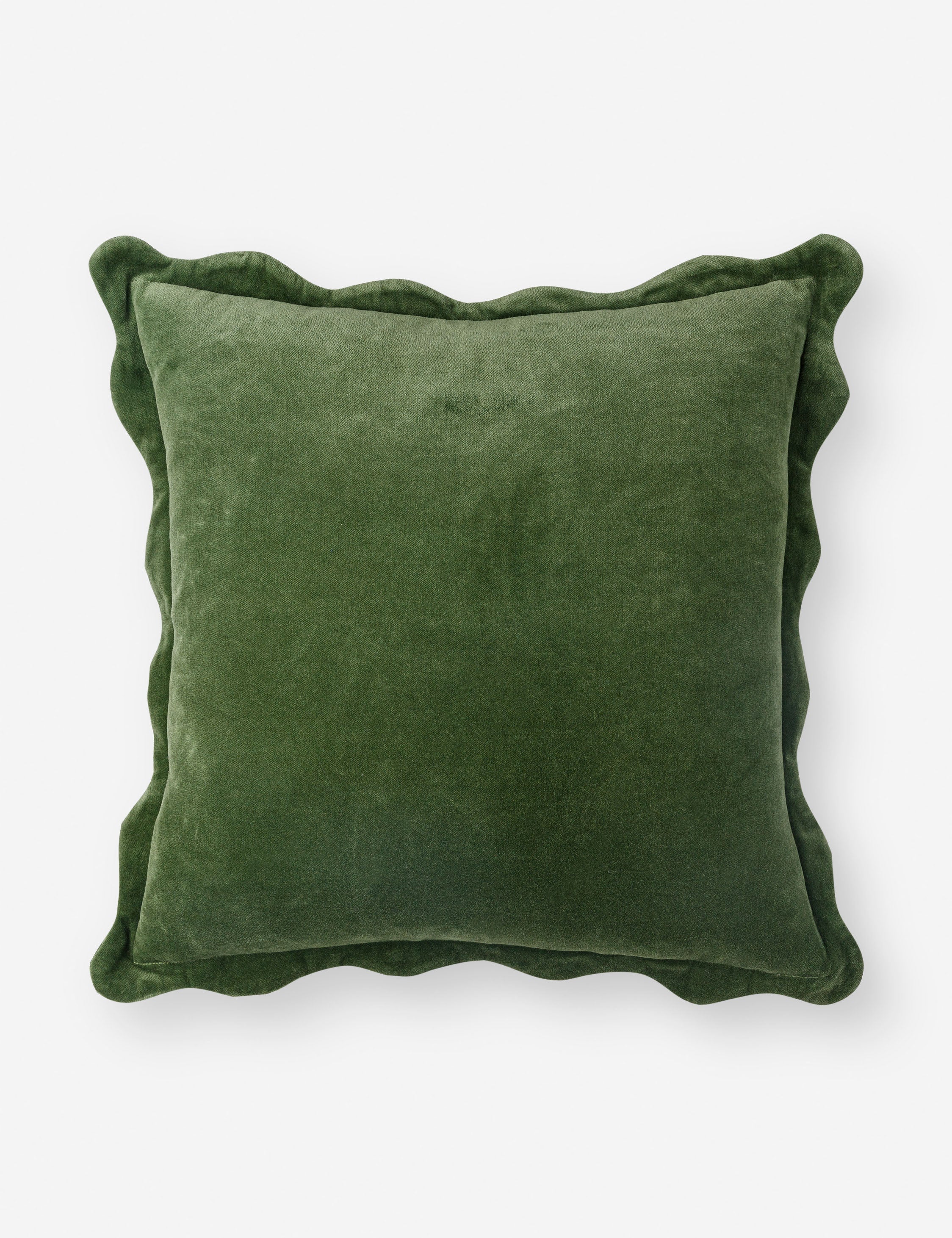 Cleo Accent Pillow | Velvety Finish, Waved Flange