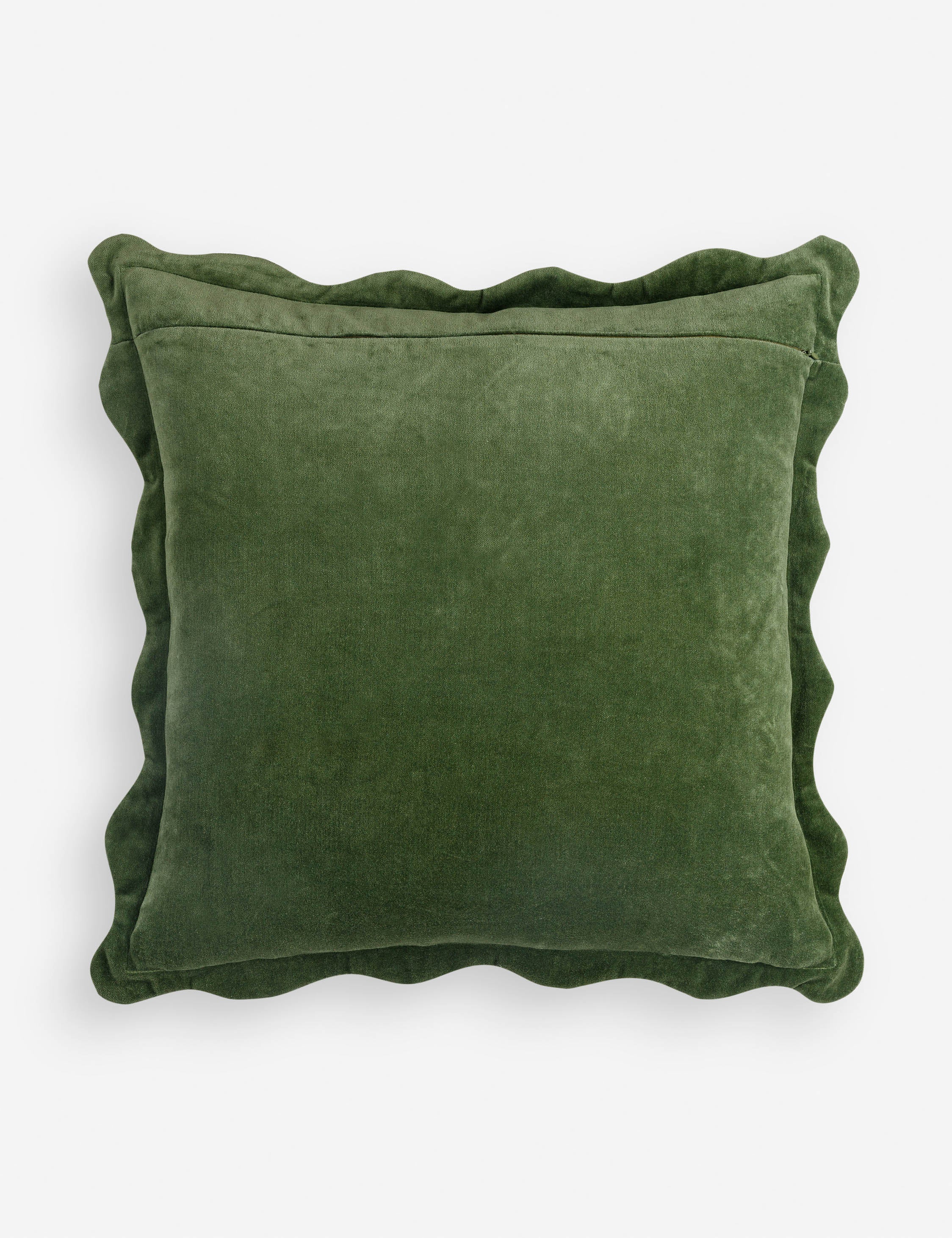 Cleo Accent Pillow | Velvety Finish, Waved Flange