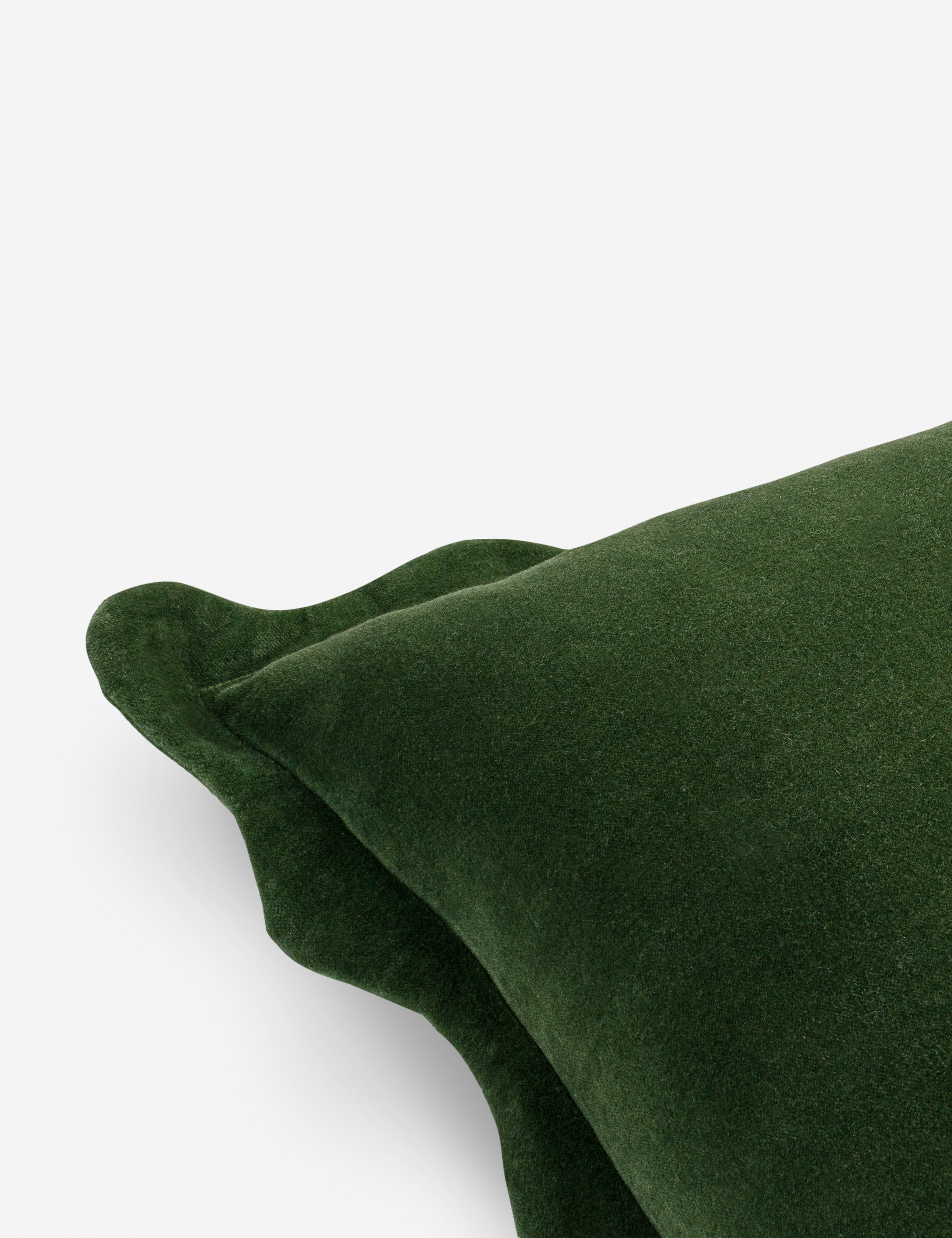 Cleo Accent Pillow | Velvety Finish, Waved Flange