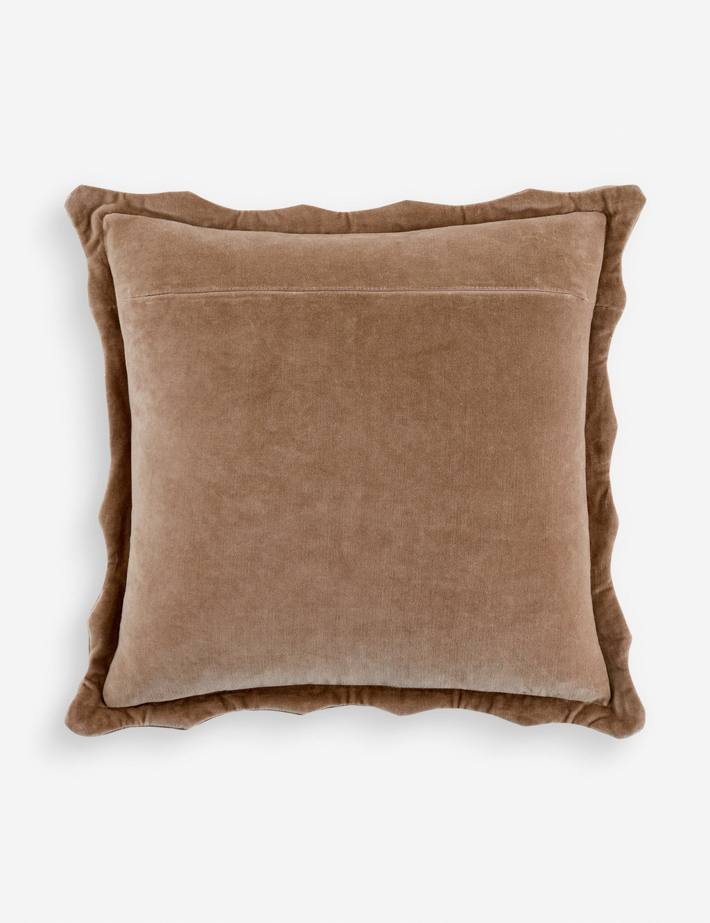 Cleo Accent Pillow | Velvety Finish, Waved Flange