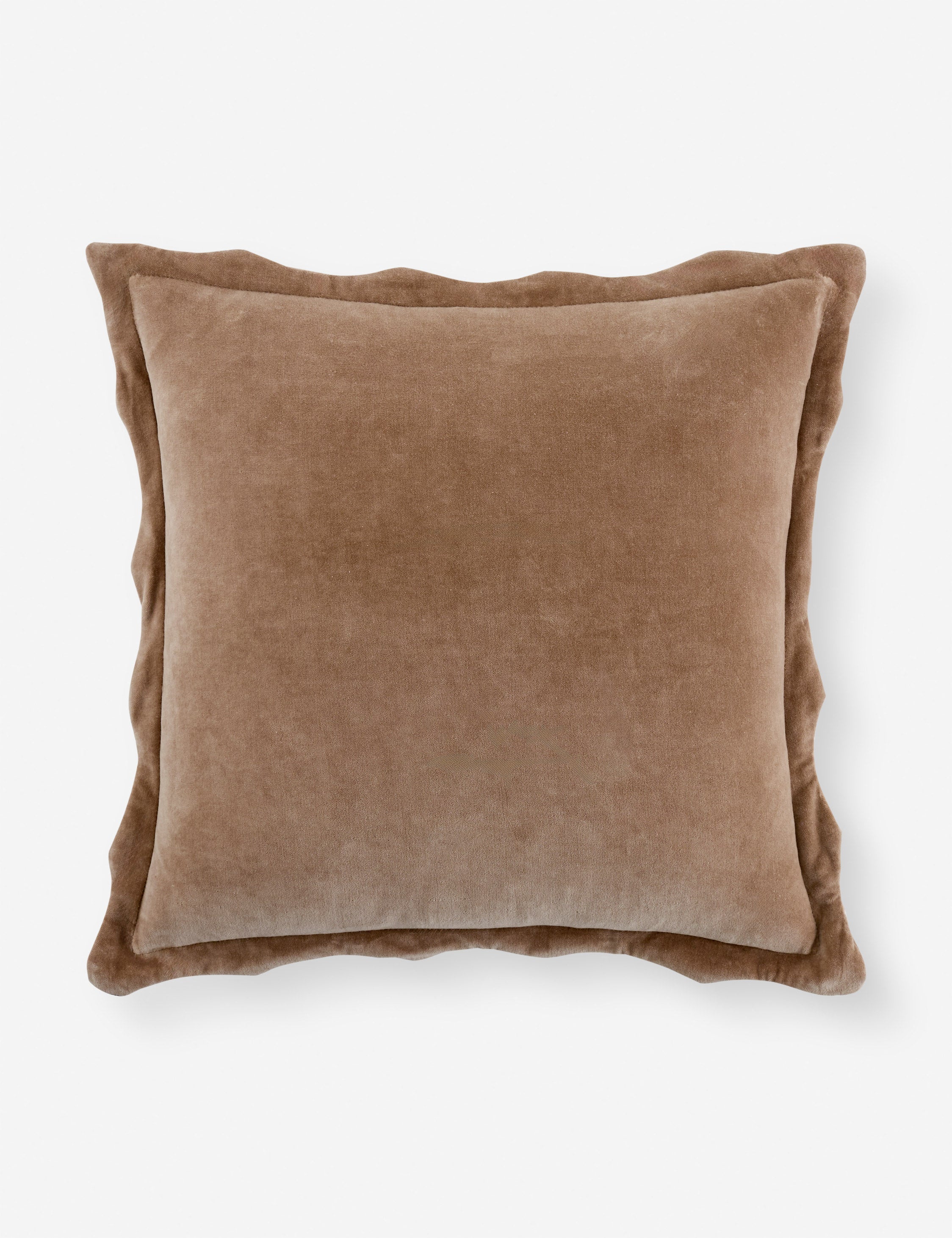 Cleo Accent Pillow | Velvety Finish, Waved Flange