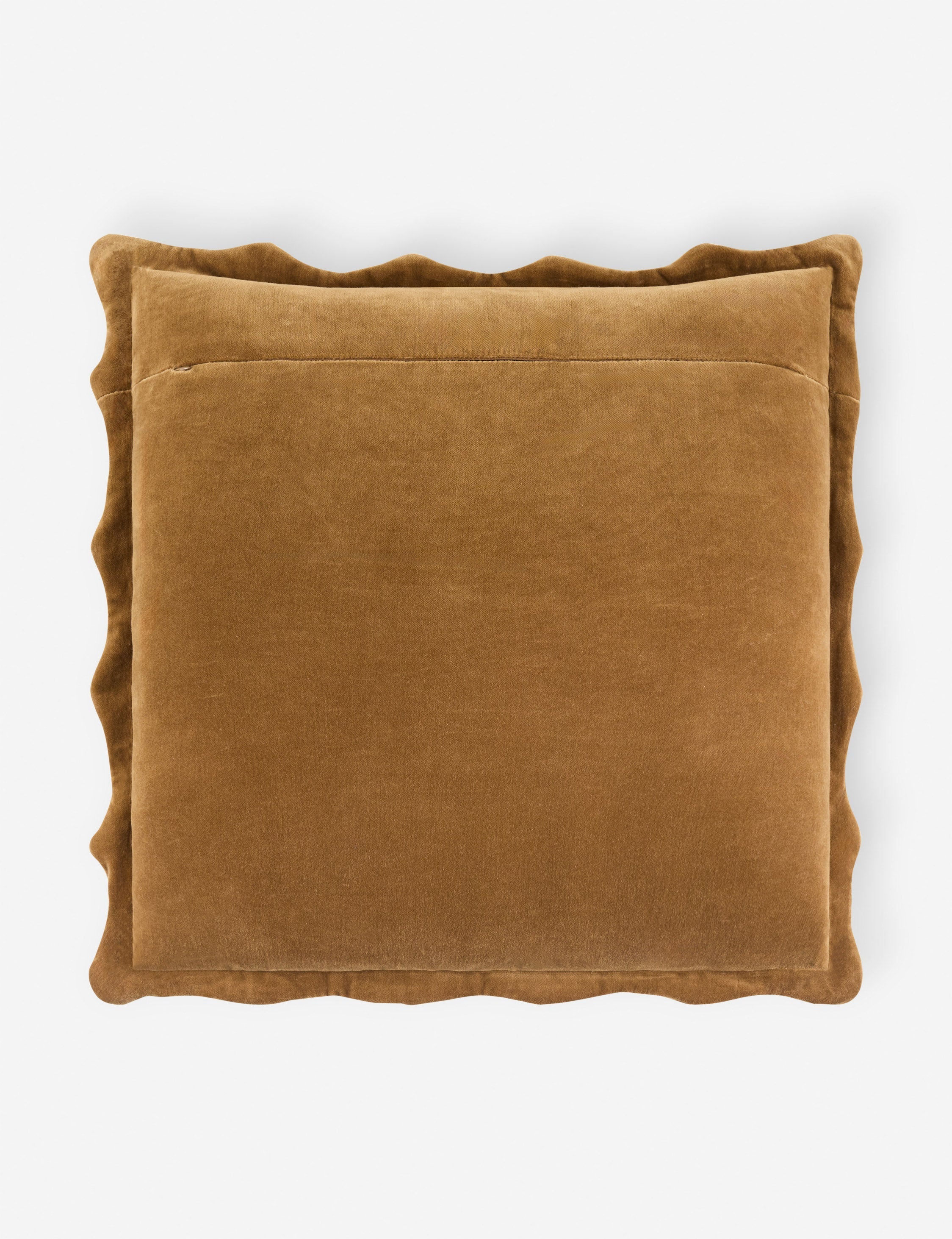 Cora Accent Pillow | Velvety Finish, Waved Flange Design
