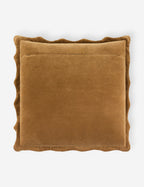 Cleo Accent Pillow | Velvety Finish, Waved Flange