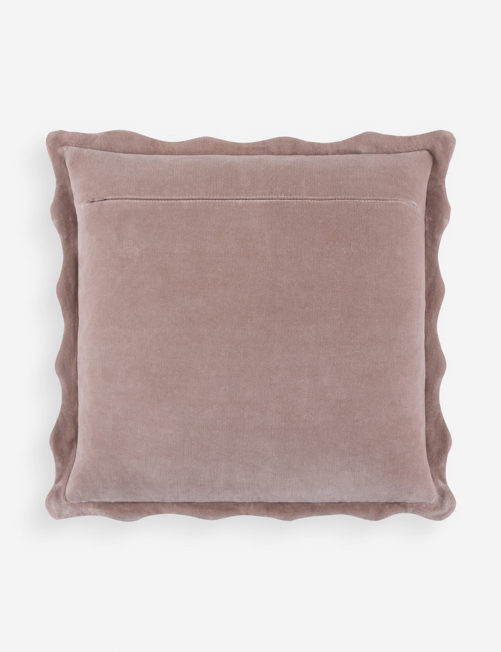 Cora Accent Pillow | Velvety Finish, Waved Flange Design