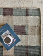 Mira Flatweave Wool Rug | Soft Wool-Cotton Blend, Geometric Design