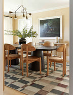 Mira Flatweave Wool Rug | Soft Wool-Cotton Blend, Geometric Design