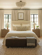 Sello Flush Mount Light | Linen-Wrapped Shade, Organic Elegance