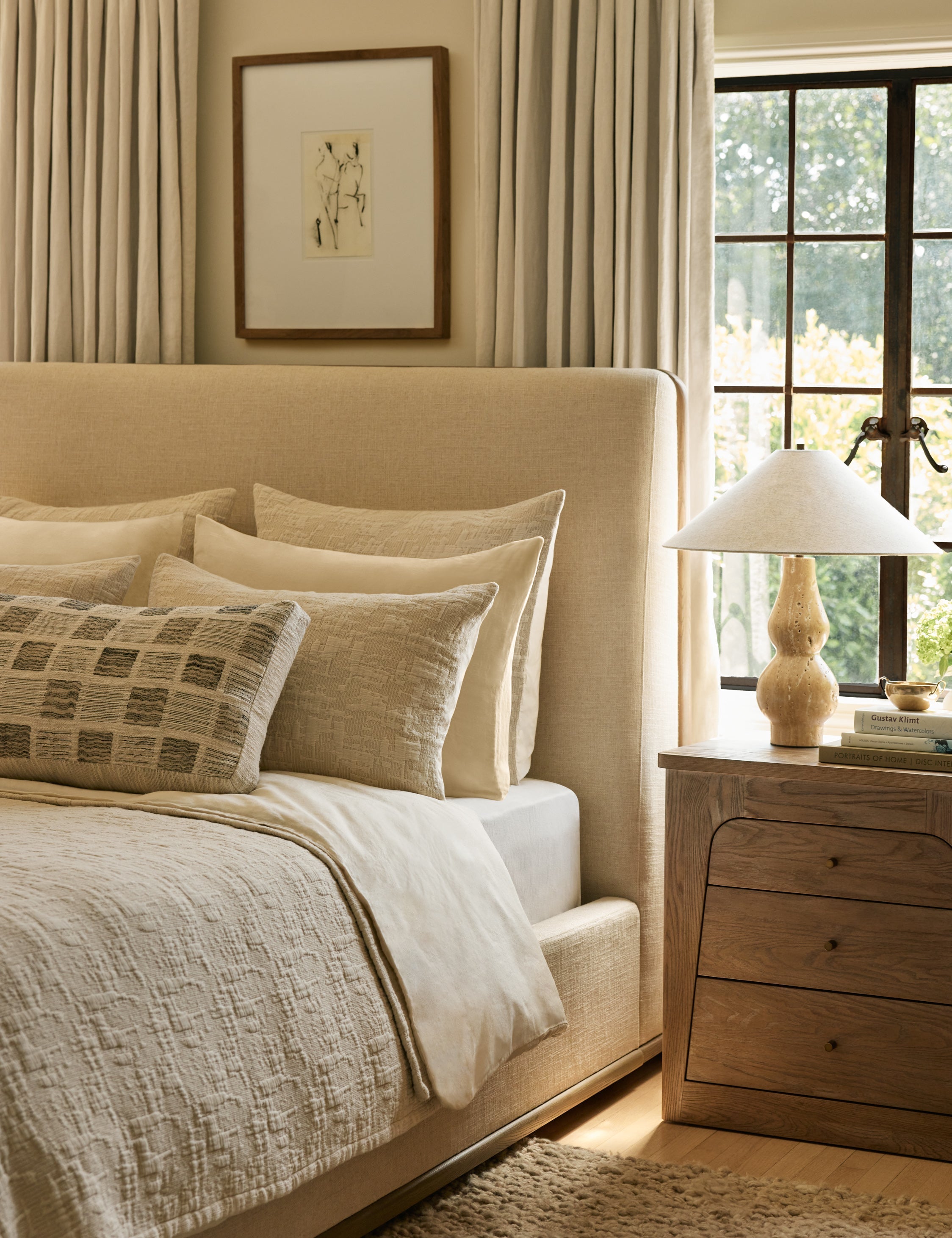 Milo Cotton Sham | Soft-Texture Comfort, Zen Garden Inspired