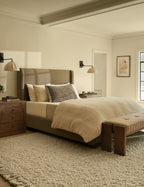 Luma Box Pillow | Linen Silk, Earthy Tones