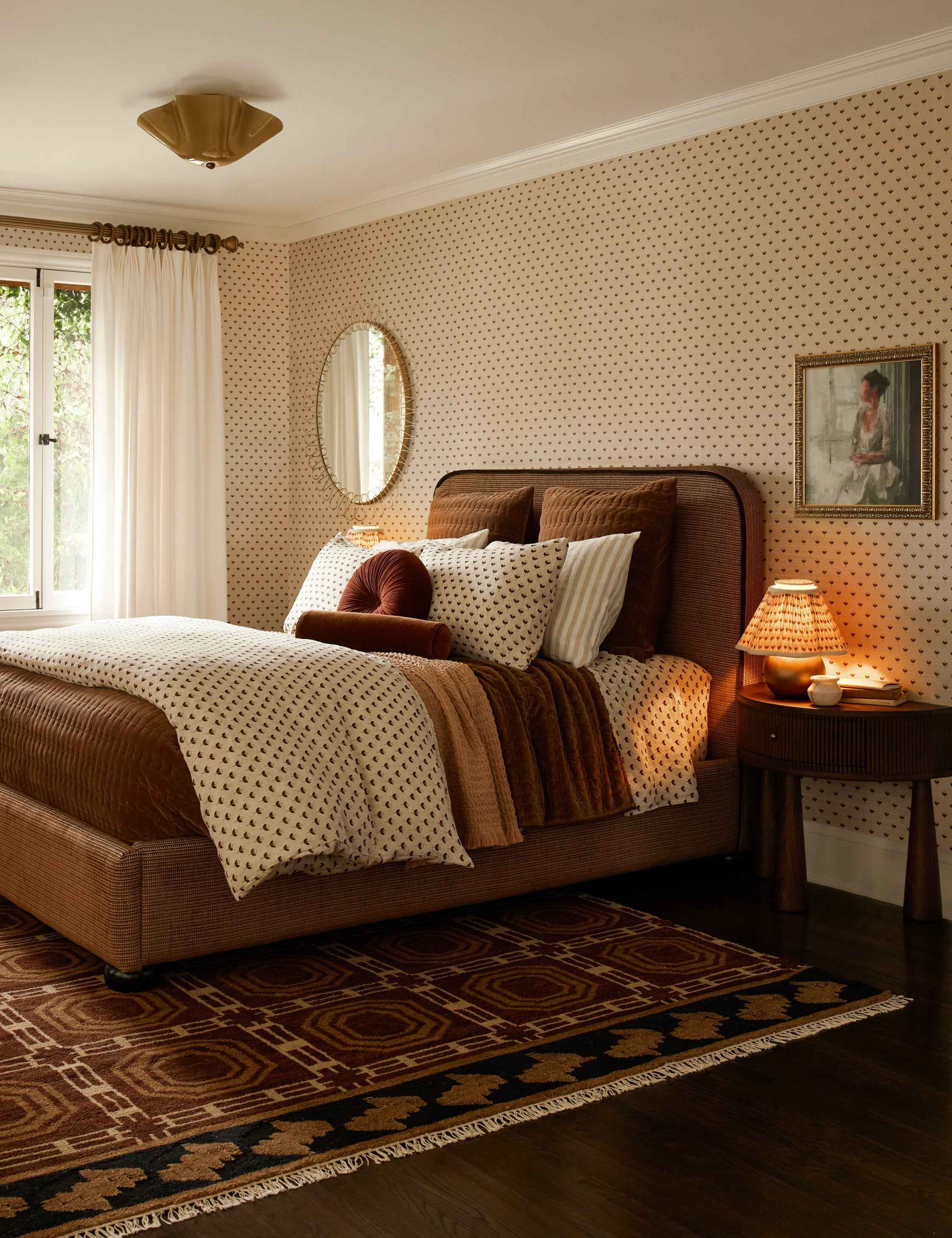 Pura Linen Sheet Set | Breathable European Flax, Timeless Floral