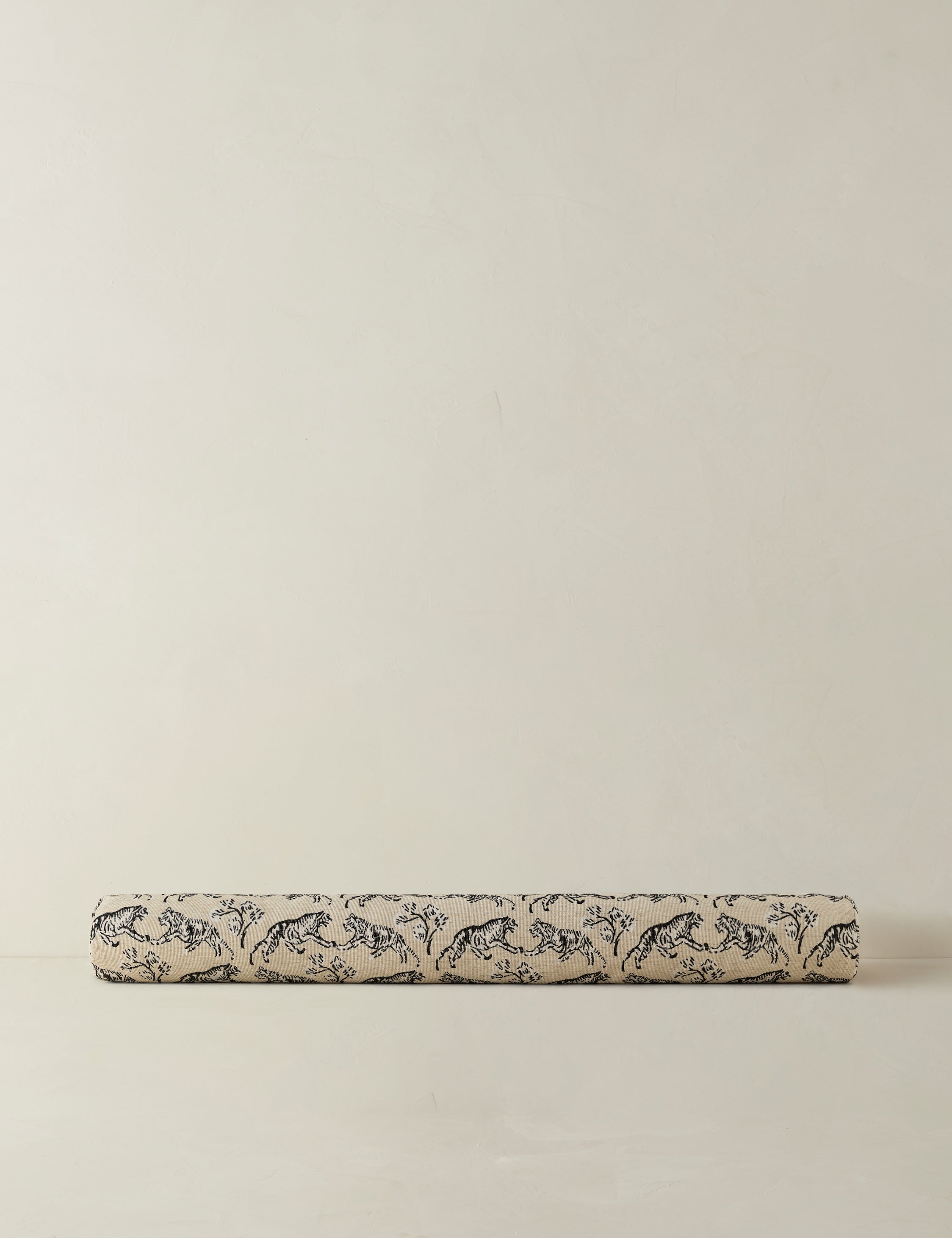 Bello Tiger Jacquard Bolster Pillow | Unique Graphic Motif