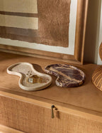 Sora Marble Tray Set | Organic Shape, Dramatic Veining