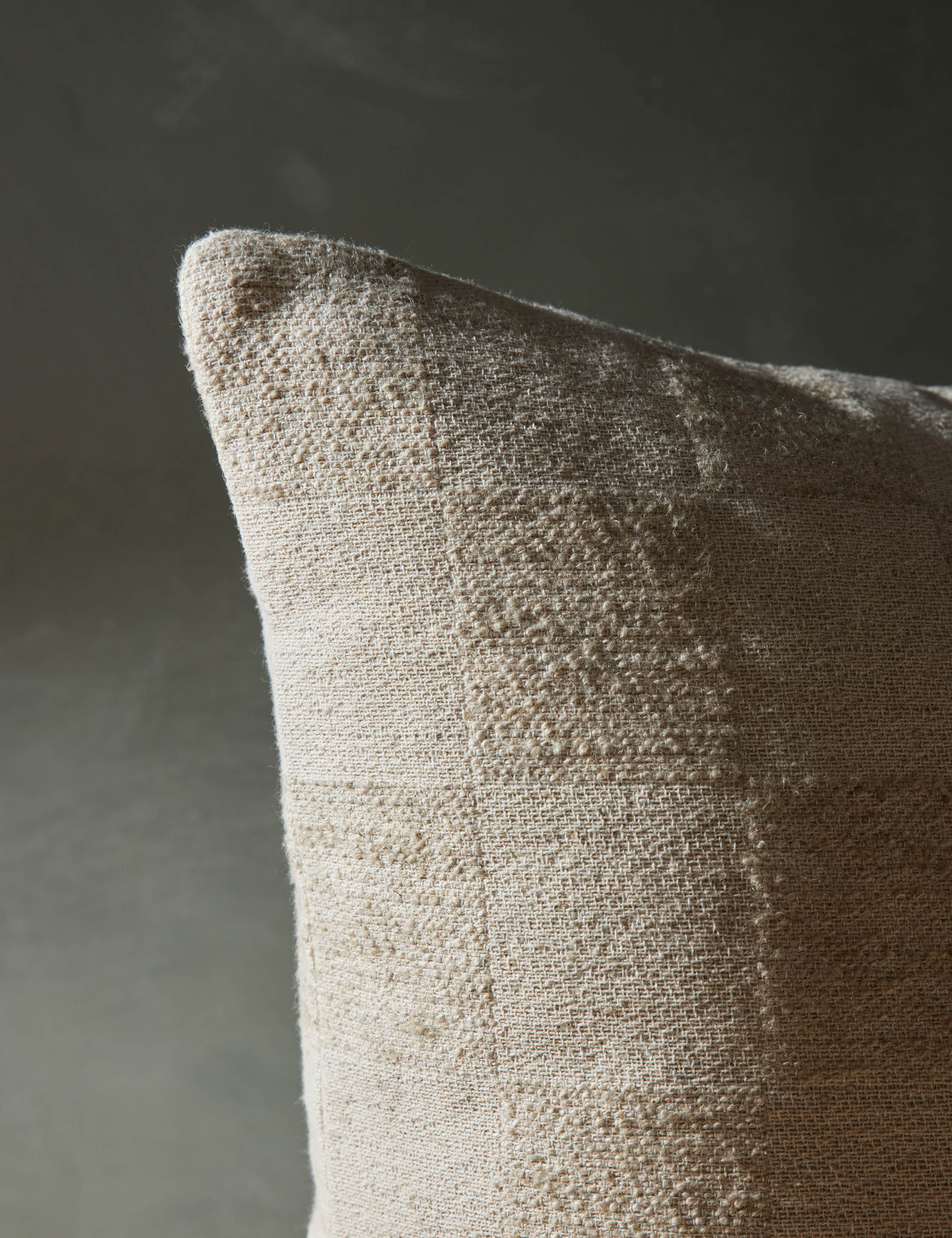 Bela Throw Pillow | Checkered Design, Down Fill