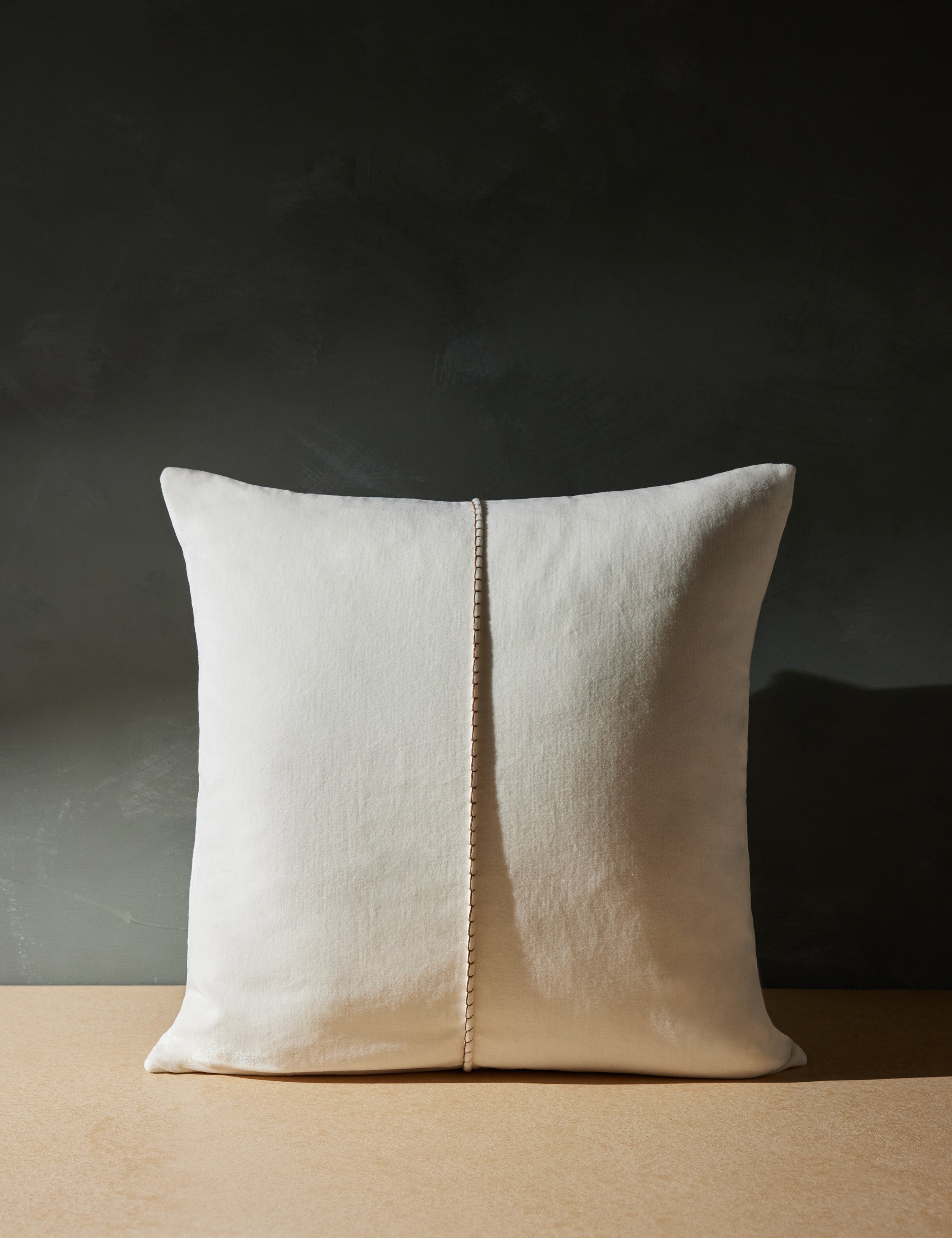 Caden Velvet Pillow | Luxe Texture, Whip Stitching Detail