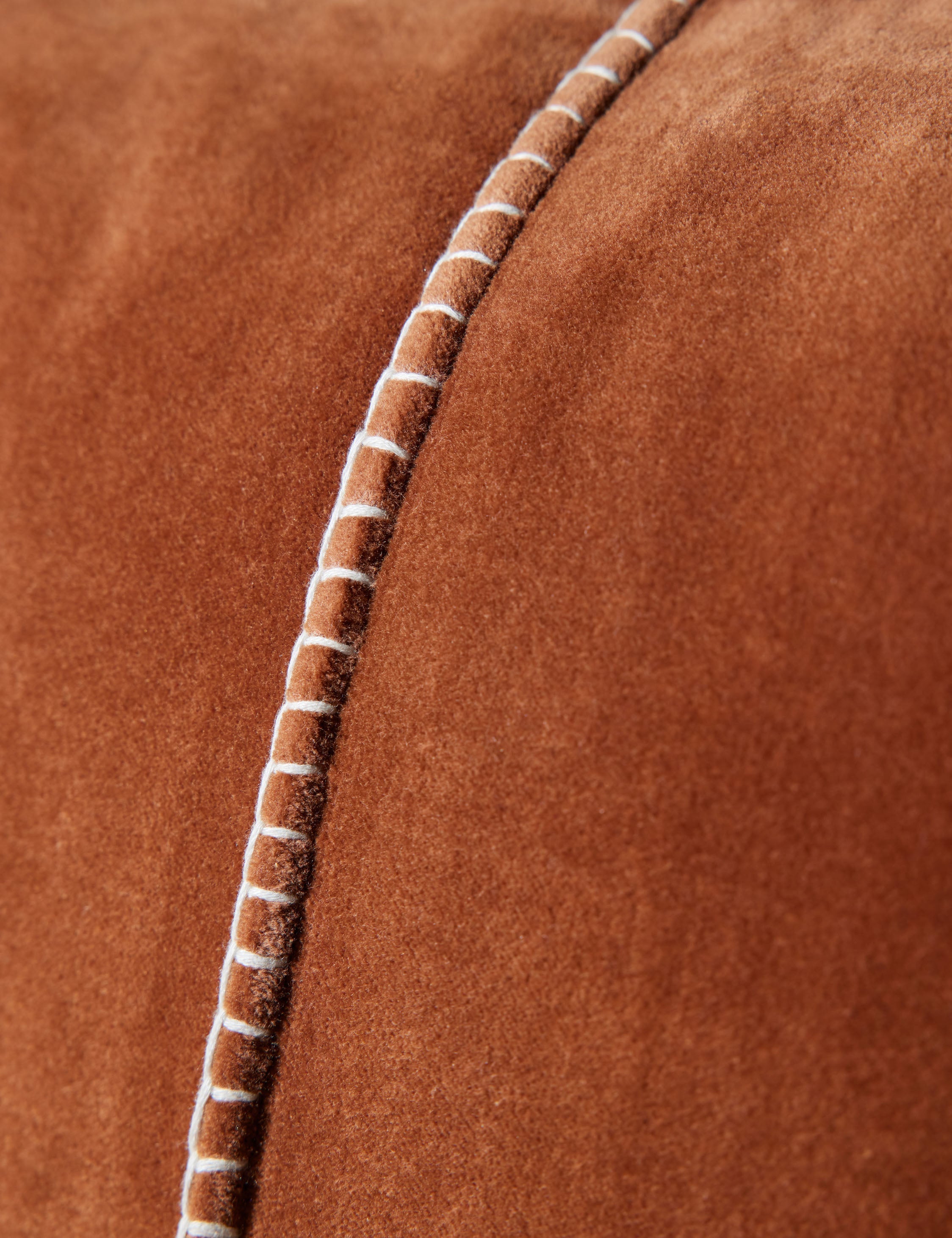 Caden Velvet Pillow | Luxe Texture, Whip Stitching Detail