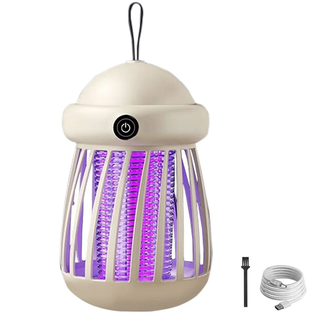 Mosquito Killer Lamp USB Rechargeable 395nm UV Light 3000V Electric Net Quiet Indoor Outdoor