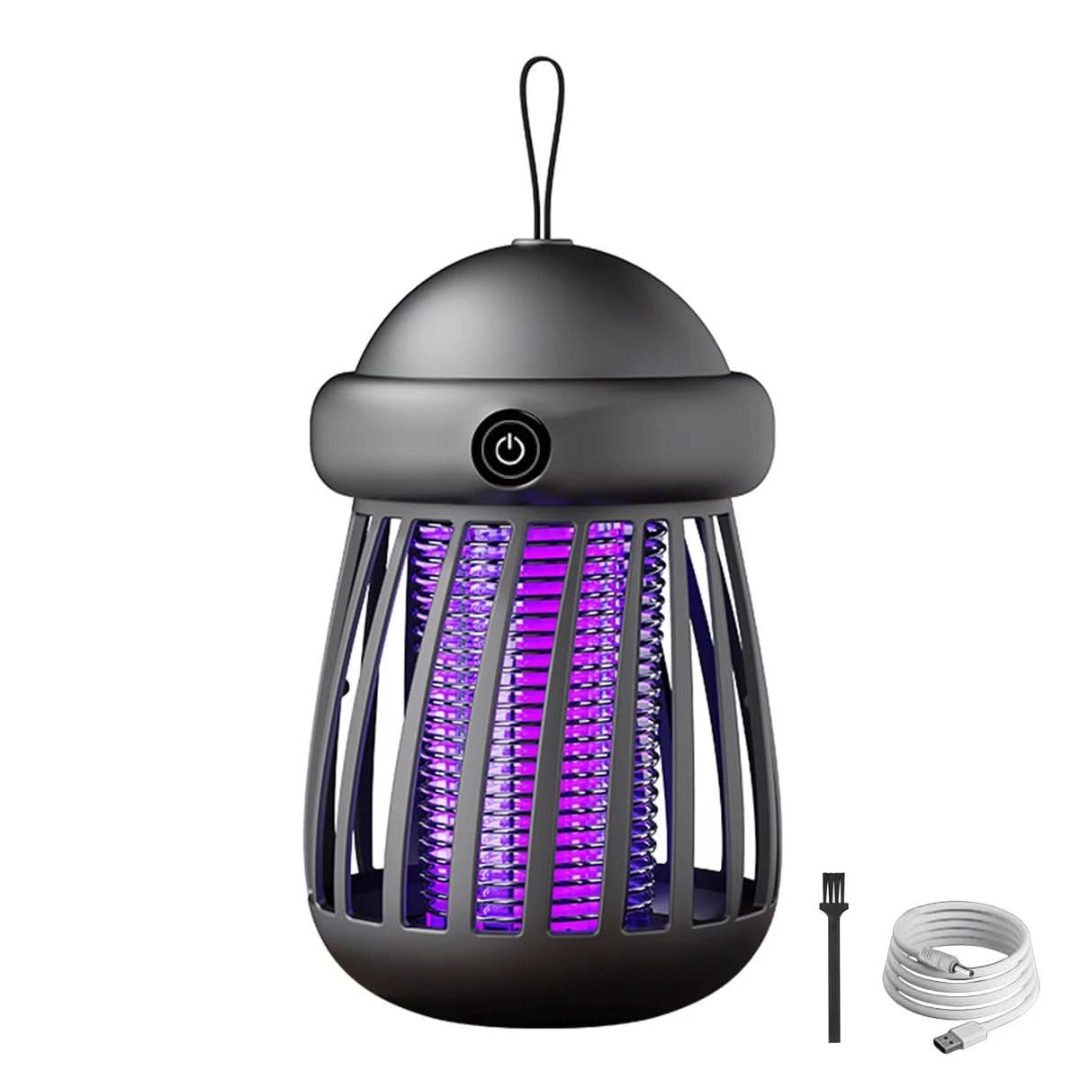 Mosquito Killer Lamp USB Rechargeable 395nm UV Light 3000V Electric Net Quiet Indoor Outdoor