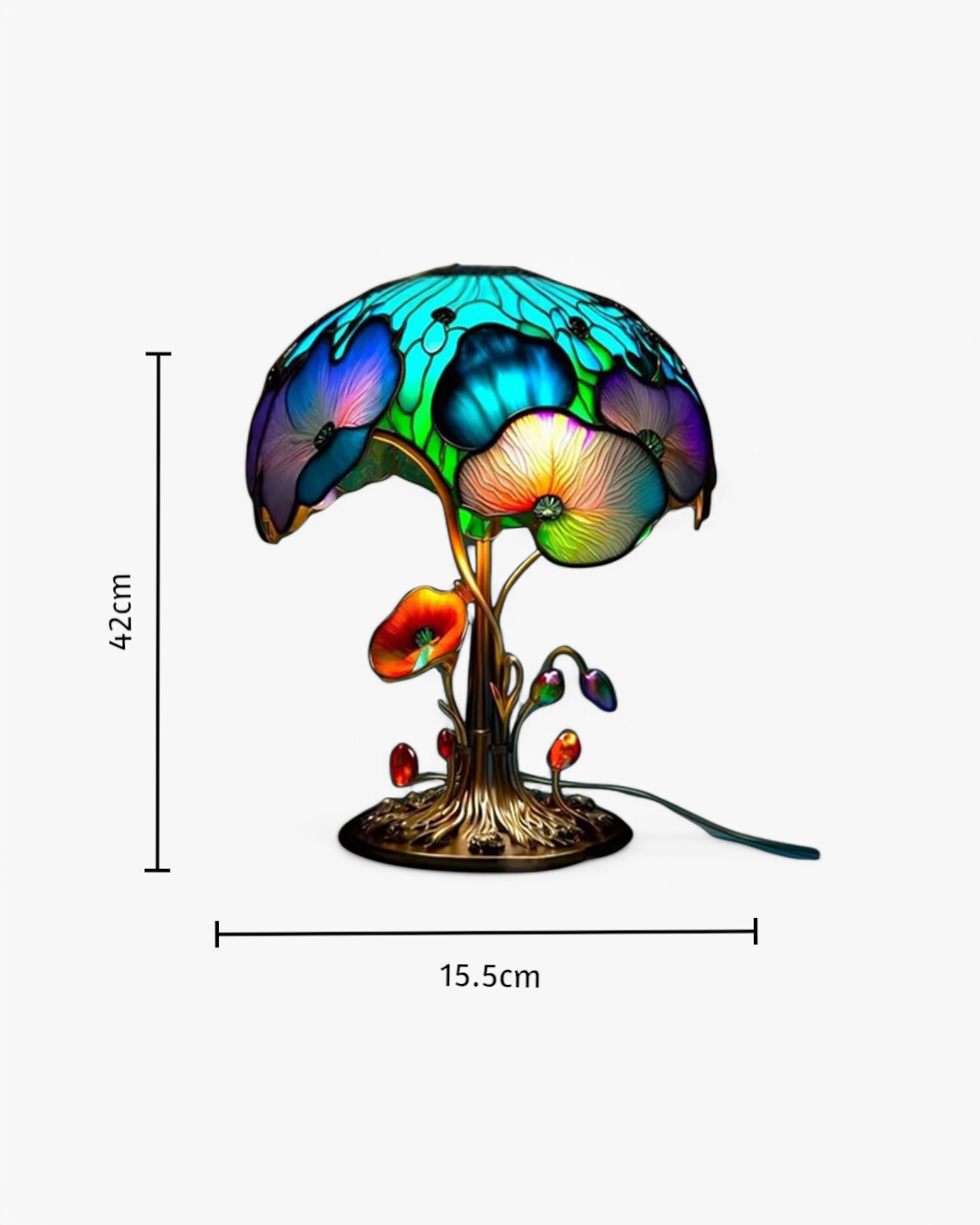 LumaMushroom: Designer Table Lamp Made of Resin in Mushroom Shape & Ambient Lighting – for Living Room & Bedroom