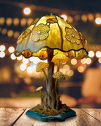 LumaMushroom: Designer Table Lamp Made of Resin in Mushroom Shape & Ambient Lighting – for Living Room & Bedroom