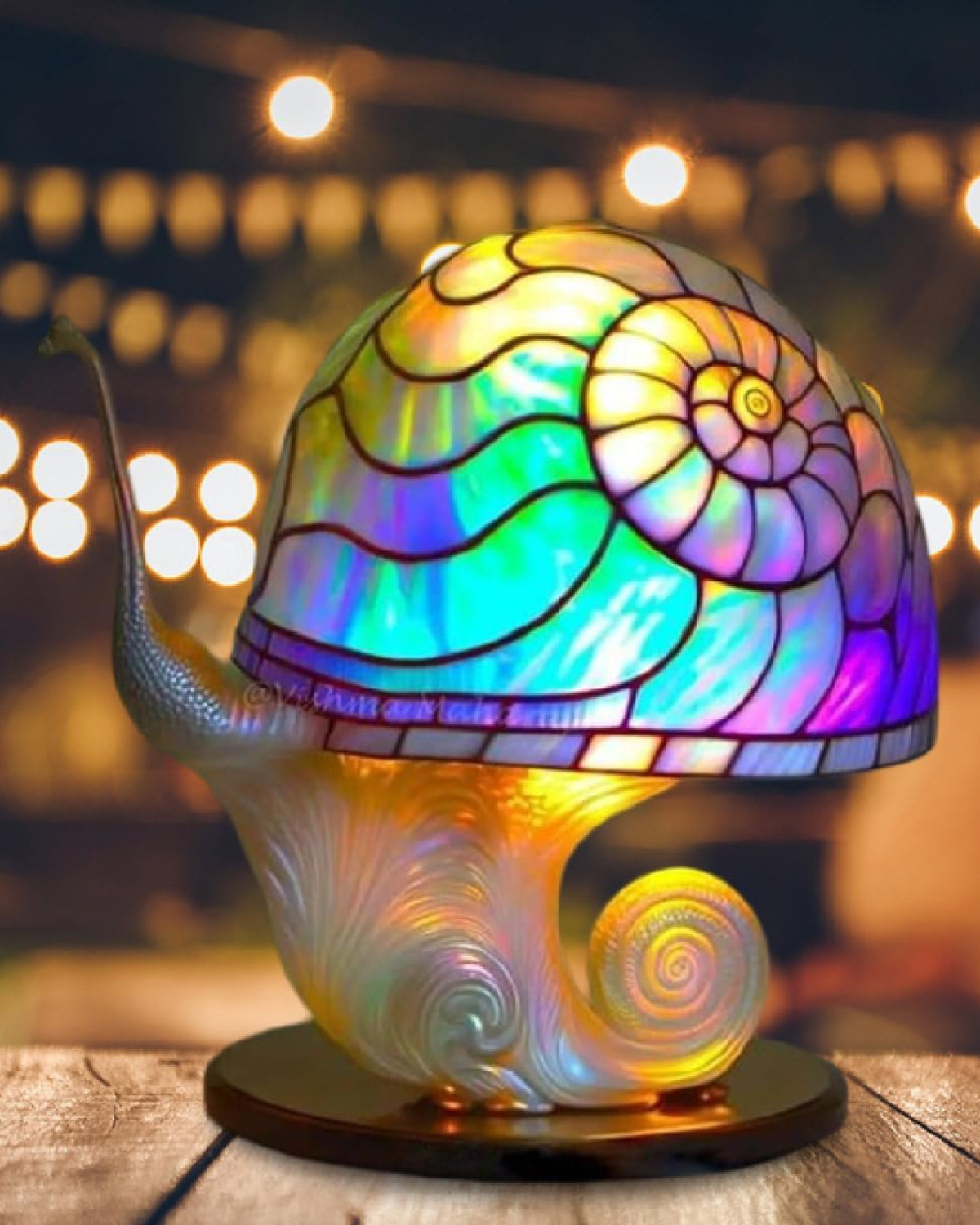 LumaMushroom: Designer Table Lamp Made of Resin in Mushroom Shape & Ambient Lighting – for Living Room & Bedroom