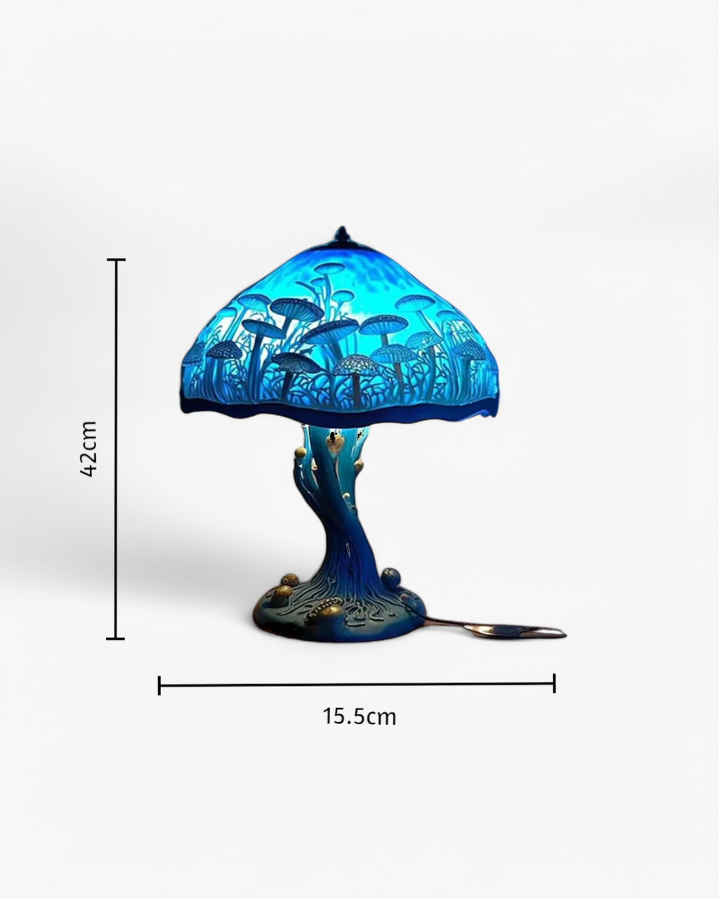 LumaMushroom: Designer Table Lamp Made of Resin in Mushroom Shape & Ambient Lighting – for Living Room & Bedroom