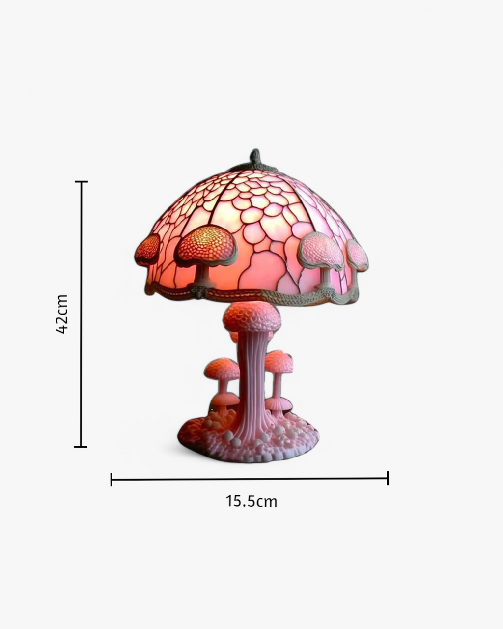 LumaMushroom: Designer Table Lamp Made of Resin in Mushroom Shape & Ambient Lighting – for Living Room & Bedroom