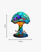 LumaMushroom: Designer Table Lamp Made of Resin in Mushroom Shape & Ambient Lighting – for Living Room & Bedroom