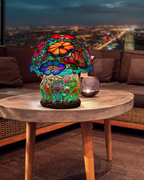 LumaMushroom: Designer Table Lamp Made of Resin in Mushroom Shape & Ambient Lighting – for Living Room & Bedroom