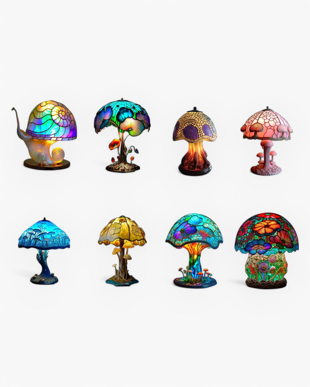 LumaMushroom: Designer Table Lamp Made of Resin in Mushroom Shape & Ambient Lighting – for Living Room & Bedroom