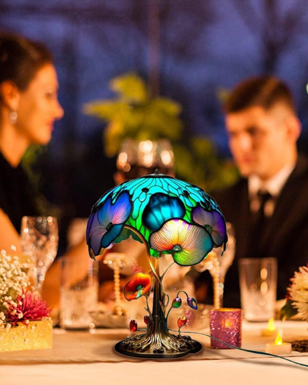 LumaMushroom: Designer Table Lamp Made of Resin in Mushroom Shape & Ambient Lighting – for Living Room & Bedroom