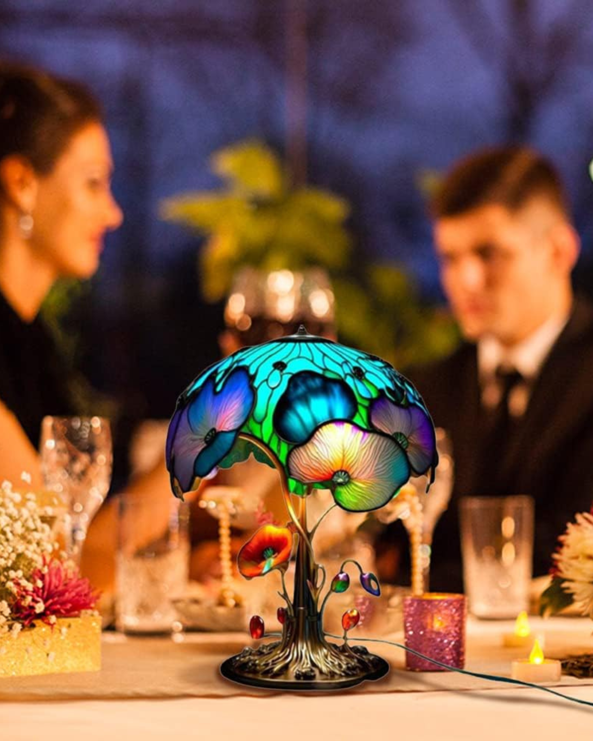 LumaMushroom: Designer Table Lamp Made of Resin in Mushroom Shape & Ambient Lighting – for Living Room & Bedroom