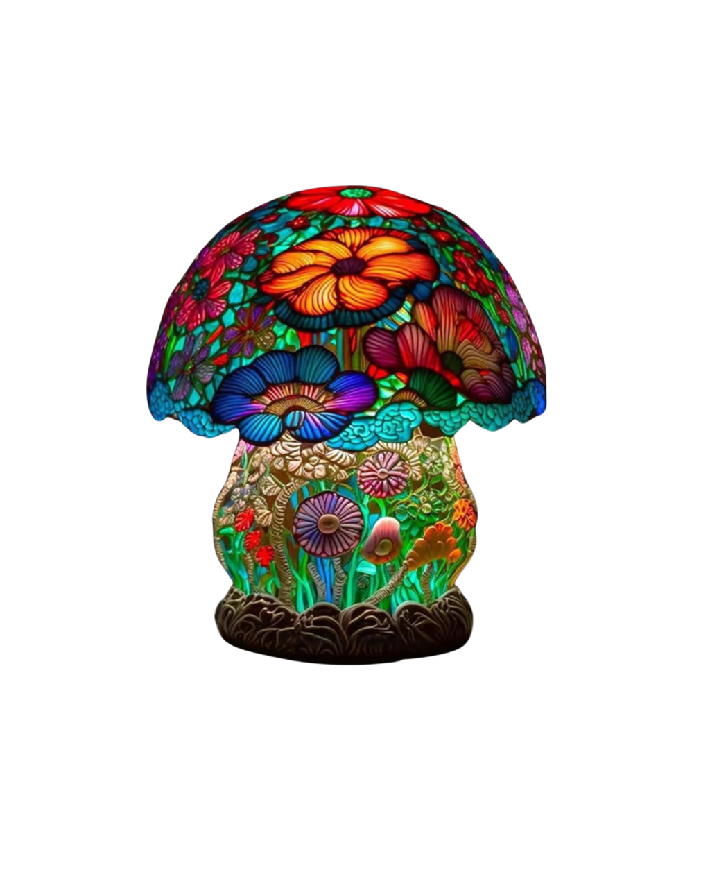 LumaMushroom: Designer Table Lamp Made of Resin in Mushroom Shape & Ambient Lighting – for Living Room & Bedroom