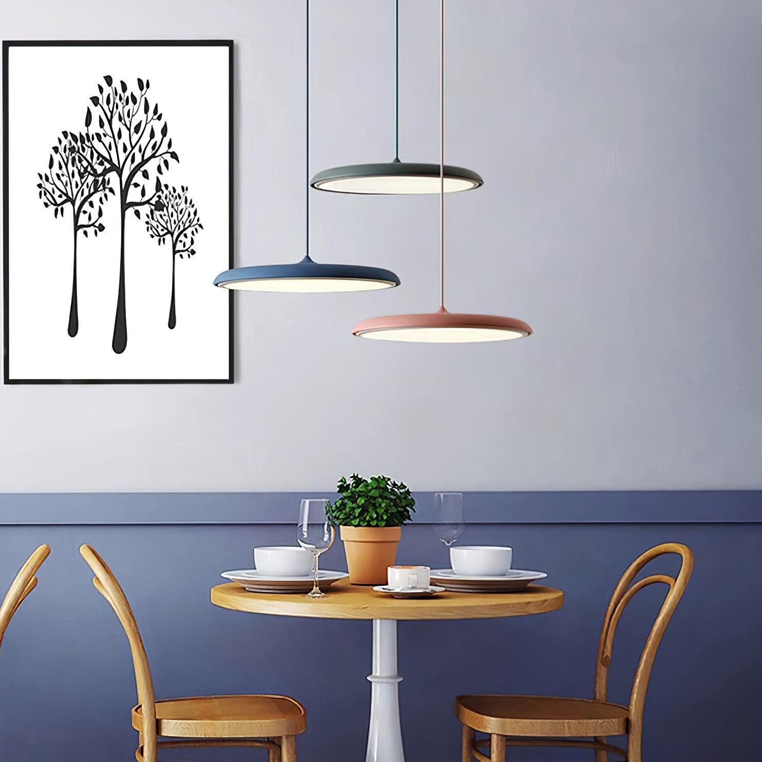 Lumara: Modern LED Pendant Light in Macaron Colors – for Dining Room & Kitchen